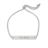 Inspirational Adjustable Bar Bracelet