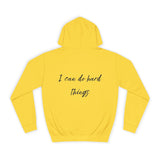 'I can do hard things' Hoodie- Black Font