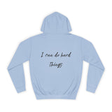 'I can do hard things' Hoodie- Black Font