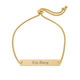 Inspirational Adjustable Bar Bracelet