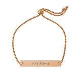 Inspirational Adjustable Bar Bracelet